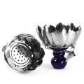 Outdoor carbon wind-cover lotus sheesha nargile coal bowl